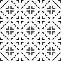 floral seamless pattern background.Geometric ornament for wallpapers and backgrounds. Black and white pattern. 
