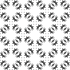 floral seamless pattern background.Geometric ornament for wallpapers and backgrounds. Black and white pattern. 
