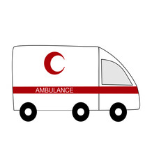 Ambulance  vector kızılay © Tusak
