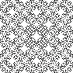 Vector geometric pattern. Repeating elements stylish background abstract ornament for wallpapers and 
backgrounds. Black and white colors