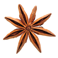 star anise isolated on white background