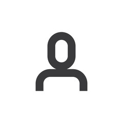 User icon. Human person symbol. Avatar login sign.