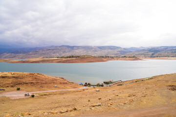 lake in the mountains , Bin el ouidane Morocco 