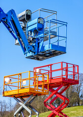 modern lifter in front blue sky © fottoo