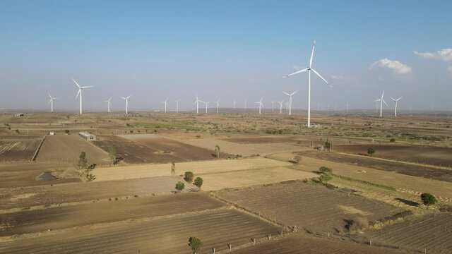 Establishing Aerial View Shot of asia village.