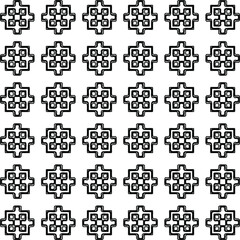Vector geometric pattern. Repeating elements stylish background abstract ornament for wallpapers and 
backgrounds. Black and white colors