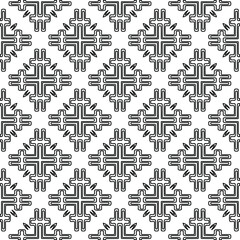 Vector geometric pattern. Repeating elements stylish background abstract ornament for wallpapers and 
backgrounds. Black and white colors