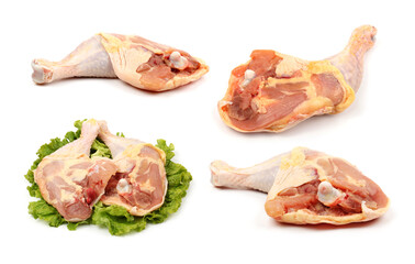 Chicken legs, it is isolated on white