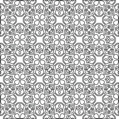 Vector geometric pattern. Repeating elements stylish background abstract ornament for wallpapers and 
backgrounds. Black and white colors
backgrounds. Black and white colors