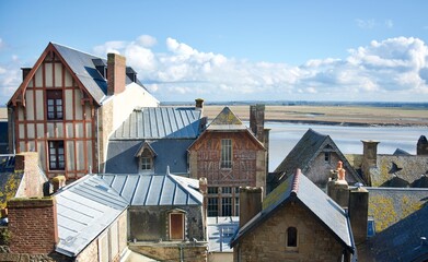 medieval village of Mont saint michel