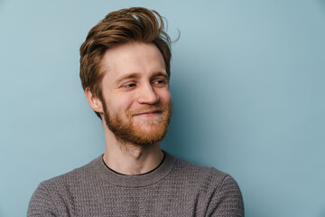 Fototapeta premium Portrait of a young white casual man