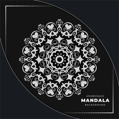 Ethnic mandala with colourful ornament. Isolated. Tribal floral ornament. Colouring anti-stress page for colouring