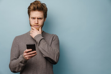 Portrait of a young white casual man