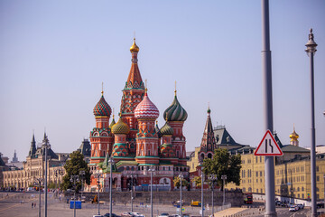 St. Basil's Cathedral in Moscow, view from all sides