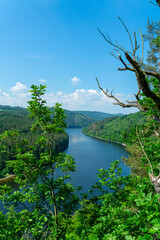 The Hohenwarte reservoir, also known as the 