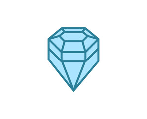 Diamond line icon