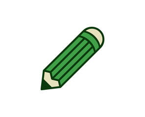 Pen flat icon. Single high quality outline symbol for web design or mobile app.  House thin line signs for design logo, visit card, etc. Outline pictogram EPS10