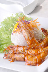 Grilled Shrimp with Sauce