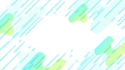 緑と水色のネオンカラーグラデーションデジタル白背景