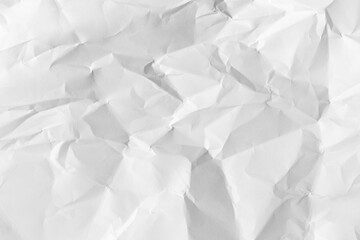 Obraz premium Crumpled white sheet of paper