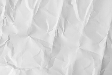 Crumpled white sheet of paper