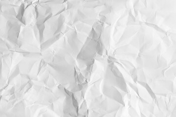 Crumpled white sheet of paper