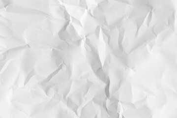 Crumpled white sheet of paper