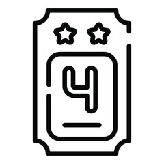 ticket, pass line icon, vector design usa independence day icon.