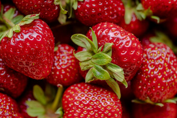 close up of boiling strawberry puree for strawberry jam

