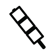 Meat ball icon. Black icon. Icon food. Vector illustration.