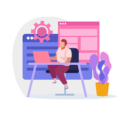 System Administrator Illustration