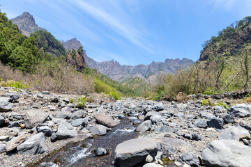 Hiking routes in the national park 