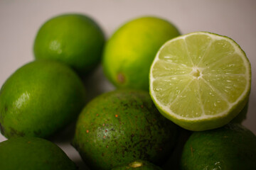 Fototapeta na wymiar limes and lemons
