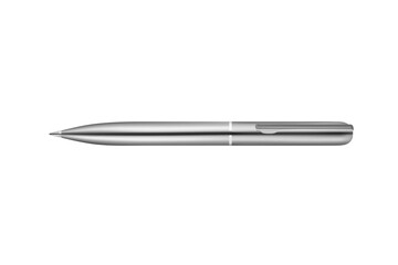 Automatic ball pen in the vector.Ballpoint pen in vector on white background.