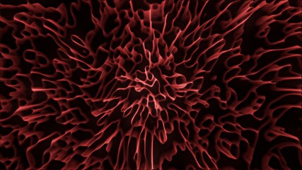 Abstract flowing smooth fractal waves background. Seaweed like