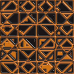 3d effect - abstract seamless mesh pattern