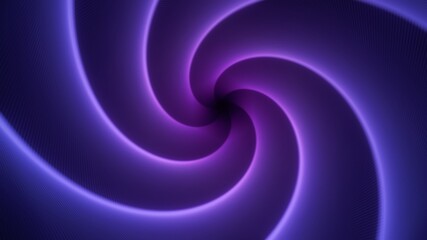 Abstract neon tunnel. Glowing wormhole
