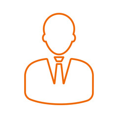 Man, user, avatar outline icon. Line art vector.