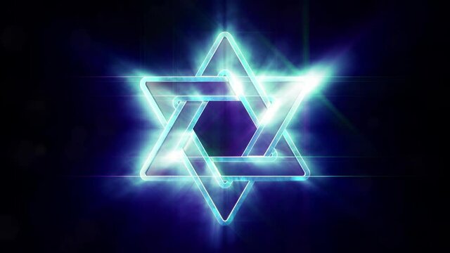 lighting magen david - blessed symbol of Israel