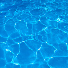 Swimming pool surface abstract background