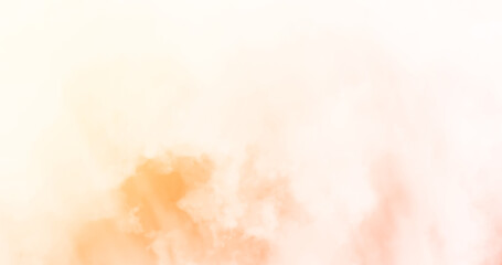 Cloud background. Sky with the cloud. Orange background and texture. 3d rendering.