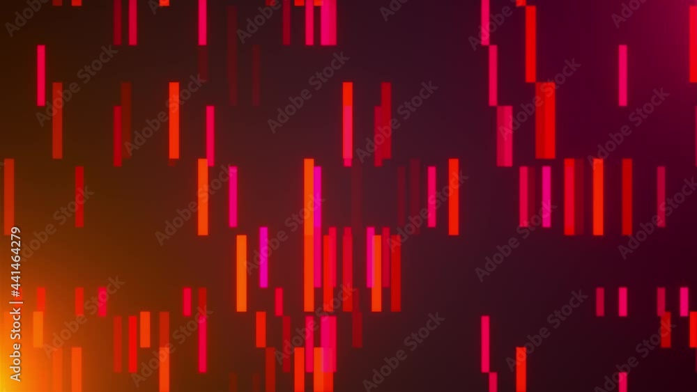 Poster geometric 3d render shower of decorative starry short lines. digital waterfall made futuristic strai