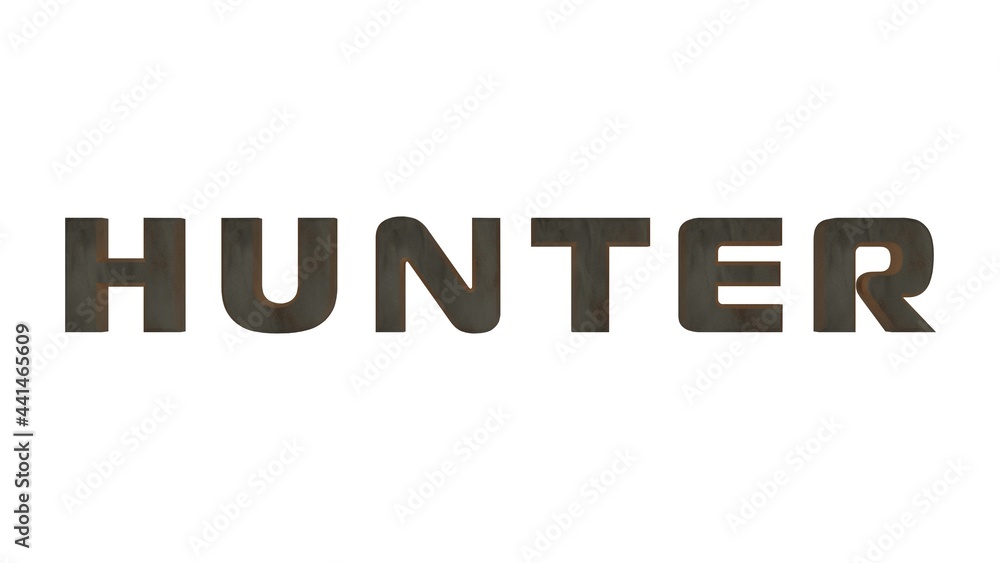 Poster gray 3d text 