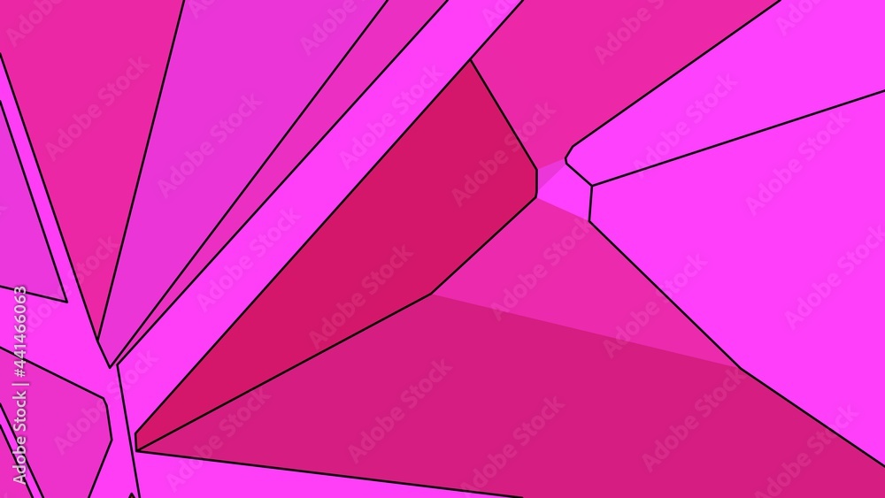 Aufkleber pink abstract background of lines and planes. desktop wallpaper. screensaver. rendering an image.