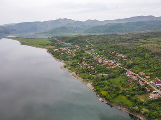 Aerial view of Studen Kladenets Reservoir, Bulgaria