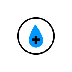 Obraz premium Creative medical and health icon in circle