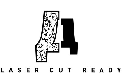 Laser cut Cyrillic буква Д Ornamental Decorative Alphabet die cut cutting