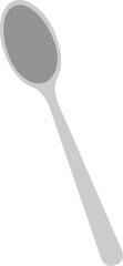Vector emoticon illustration of a teaspoon or spoon