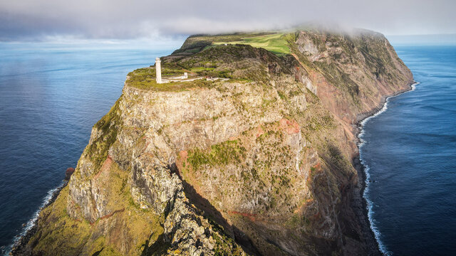 The landscape of Sao Jorge Island in the Azores