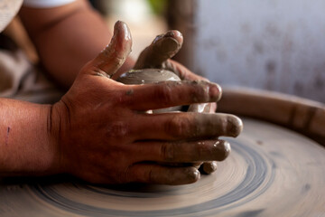Hands of a potter